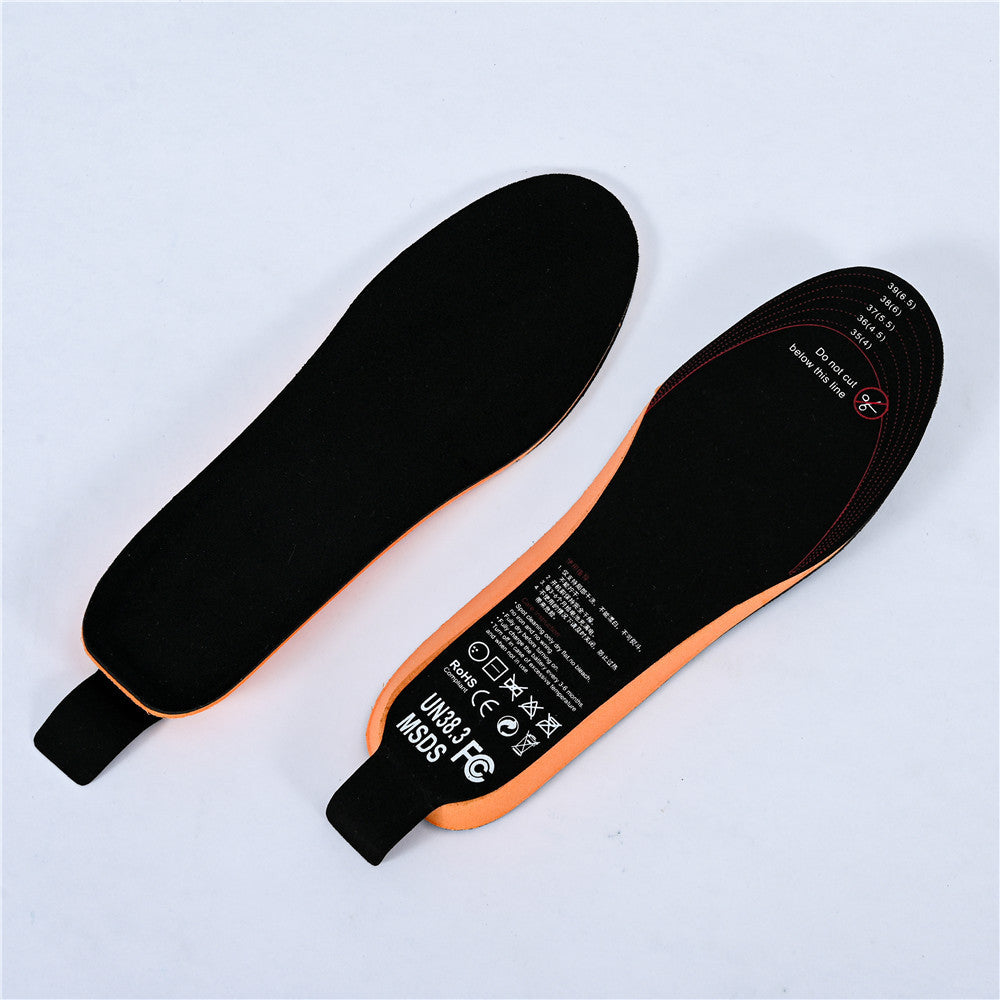 USB Heated Shoe Insoles with Remote Control 3.7V 2100MA Feet Warm Sock Pad Mat Electrically Heating Insoles Electric Heater Pads